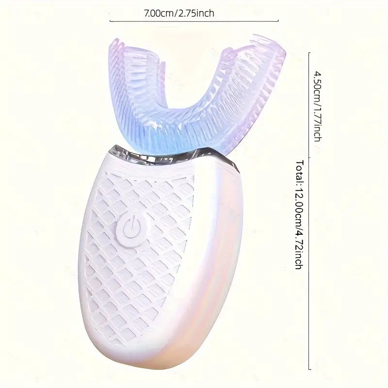 360° Ultrasonic U-Shaped Electric Toothbrush Free Oral Cleaner for Full Mouth Care