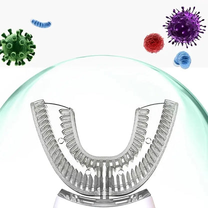 360° Ultrasonic U-Shaped Electric Toothbrush  Free Oral Cleaner for Full Mouth Care