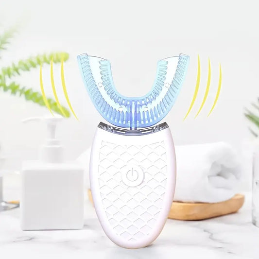 360° Ultrasonic U-Shaped Electric Toothbrush  Free Oral Cleaner for Full Mouth Care