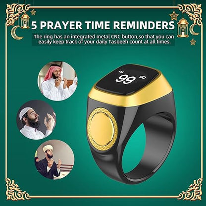 Equantu Qibla Ring Tasbih Counter