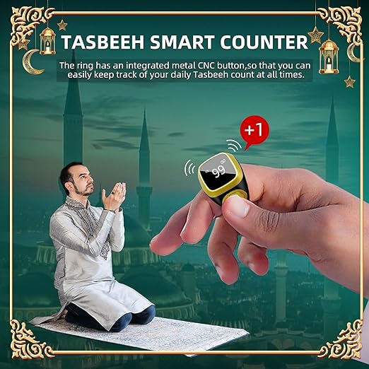 Equantu Qibla Ring Tasbih Counter