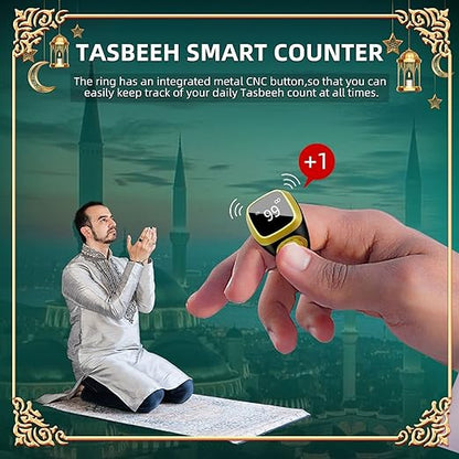 Equantu Qibla Ring Tasbih Counter