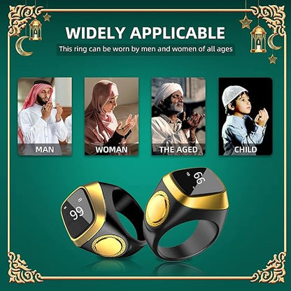 Equantu Qibla Ring Tasbih Counter